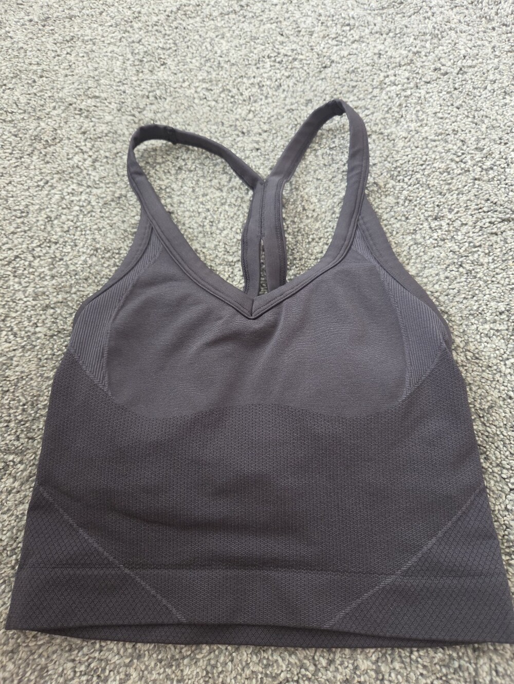 lululemon athletica Seamless Racerback Sports Bra - Charcoal